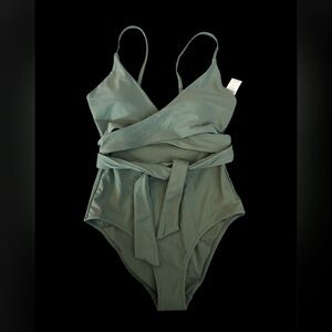Aerie Wrap One Piece Swimsuit NWT SMALL LONG